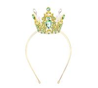 Velscrun Fairy Green Crystal Tiara Headband, Crowns for Women, Princess Girls Tiaras, Royal Queen Crown Princess Quinceanera Headpieces for Birthday Prom Bride Wedding Pageant Party Hair Band