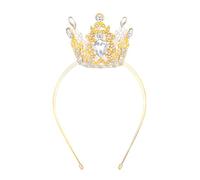 Velscrun Gold Crystal Tiara Headband, Crowns for Women, Princess Girls Tiaras, Royal Queen Crown Princess Quinceanera Headpieces for Birthday Prom Bride Wedding Pageant Party Hair Band