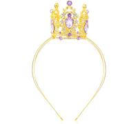 Velscrun Gold Purple Crystal Tiara Headband, Crowns for Women, Princess Girls Tiaras, Royal Queen Crown Princess Quinceanera Headpieces for Birthday Prom Bride Wedding Pageant Party Hair Band