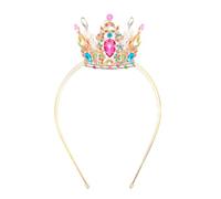 VELSCRUN Rainbow Crystal Tiara Headband, Crowns for Women, Princess Girls Tiaras, Royal Queen Crown Princess Quinceanera Headpieces for Birthday Prom Bride Wedding Pageant Party Hair Band