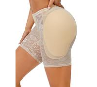 Velssut Hip Padded Underwear for Women Hip Enhancer Shapewear Shorts Tummy Control Panties Butt Pads Panty, Beige-asd, Medium