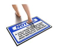 VELSURAFA Porch Rugs Outdoor Notice Xy-12 A Chlorinated Sanitizer That Can Only Floor Mat Cool Door Mat Fall Doormat Outdoor(65X90CM)