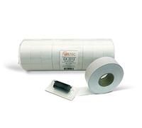 Veltec 2212 White Pricing Labels for Garvey and Contact 22-6, 22-7, 22-8 Price Gun/Labelers, Free Ink Roller - 9 Rolls, 11,000 Labels with Security Slits