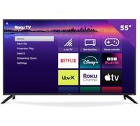 Veltech 55 Inch Smart TV 4K - UHD Roku TV with Freeview, Netflix, Apple TV+, BBC iPlayer, HDR, Dolby Audio, Voice Control, HDMI, USB - Smart TV for Living Room or Home Theatre [Energy Class G]