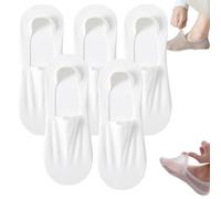 Velthentic Invisible Breathable Anti-Slip Socks, Velthentic Mesh Sock, Zeanaturals Socks, Hollow AlpacaSocks Women Clear (5White,One Size)
