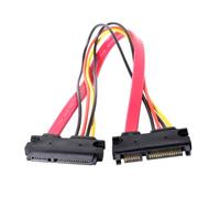 Veltros 30cm / 50cm 22Pin Cable Male to Female 7+15 Pin Data Power Combo Extension Cable Connector Conterver Data Extension