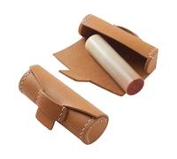 Veltros Modern PU Leather Seal Holder with Practical Cylinder Structure Keep Small Items Tidy Suitable for Gift and Business Use Business Gift Cylindrical Case