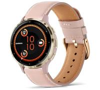 VELULYX genuine leather strap compatible Garmin Venu 2S/Venu 3S/Vivomove 3S/Vivoactive 4S, 18mm Strap for Fossil Ladies Gen 6/Fossil Ladies Gen 5E/4/3