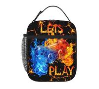 VelumVista Game Lunch Box Portable Insulated Gamepad Lunch Bag Reusable Cool Video Game Lunchbox Gaming Lunch Tote Bag With Adjustable Shoulder Strap For Kids Boys Teens Women Men Work School