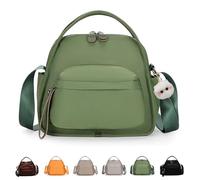 Veluna Shoulder Bag, Veluna Nylon Crossbody Bag,Large Capacity Simple Modern Bags (Green)