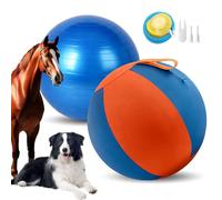 Velupet Zoom 18" Herding Ball for Dogs,Blue and Orange Jolly Ball for Dogs,for Australian Shepherd,for German Border Collies,Durable Waterproof Outdoor Play