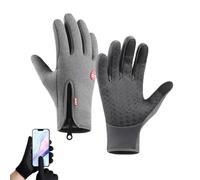 Velura Winter Gloves, Thermal Touch Screen Windproof Glove, Ultimate Waterproof & Windproof Thermal Gloves (Gray,M)