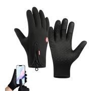 Velura Winter Gloves, Thermal Touch Screen Windproof Glove, Ultimate Waterproof & Windproof Thermal Gloves (Black,XL)