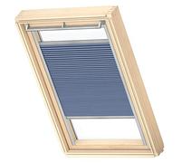 VELUX Blackout Energy Pleated Roof Blind, Grey Frame, MK06, Blue
