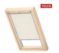 Velux Original (Dkl) Light Beige Blackout Roller Blind For Velux Roof Window Mk04 With Silver Side Rails