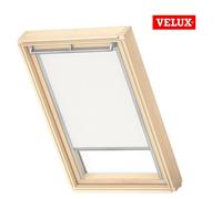 Velux Original (Dkl) White Blackout Roller Blind For Velux Roof Window Sk06 With Silver Side Rails