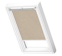 VELUX Original Roof Window Blackout Blind for CK02, Natural, with White Guide Rail
