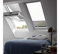 VELUX Original Roof Window Blackout Blind for CK02, White, with Grey Guide Rail