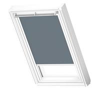 VELUX Original Roof Window Blackout Blind for MK08, Dark Petrol, with White Guide Rail