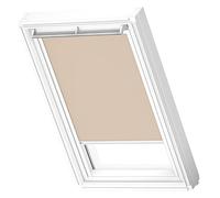 VELUX Original Roof Window Blackout Blind for UK04, Sand, with White Guide Rail