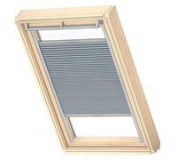 VELUX Original Roof Window Blackout Energy Pleated Blind, CK04, Grey, with Grey Guide Rail