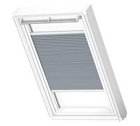 VELUX Original Roof Window Blackout Energy Pleated Blind, SK06, Grey, with White Guide Rail
