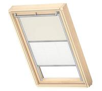 VELUX Original Roof Window Duo Blackout Blind for FK06, Beige, with Grey Guide Rail