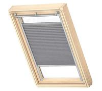 VELUX Original Roof Window Translucent Pleated Blind, M04, M34, Dark Grey, with Grey Guide Rail