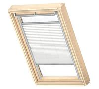 VELUX Original Roof Window Translucent Pleated Blind, M04, M34, White, with Grey Guide Rail