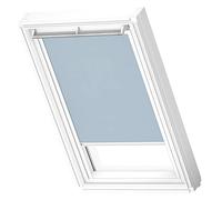VELUX Original Roof Window Translucent Roller Blind for C04, Light Blue, with White Guide Rail