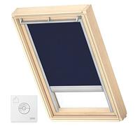VELUX Original Solar Blackout Roller Blind (DSL), Silver Frame, FK06, Dark Blue, Previous version