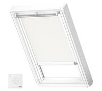 VELUX Original Solar Powered Blackout Roller Blind (DSL), White Frame, MK06, White