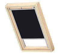 VELUX Roof Window Blackout Blind, Grey Guide Rail, CK02, Black