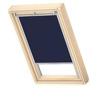 VELUX Roof Window Blackout Blind, Grey Guide Rail, CK04, Dark Blue