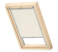 VELUX Roof Window Blackout Blind, Grey Guide Rail, CK06, Light Beige
