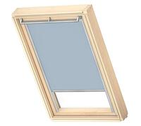 VELUX Roof Window Blackout Blind, Grey Guide Rail, M04 / M34, Light Blue