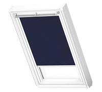 VELUX Roof Window Blackout Blind, White Guide Rail, SK06, Dark Blue