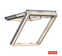 VELUX Roof Window GPL 3070, Pine, Top-hung, with selected Flashing Kit