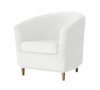 Velvet Armchair Covers 2Pack Stretch Slipcovers for Tullsta & Cocktail Chairs White Sofa Protectors Stylish Furniture Accessories Easy to Clean