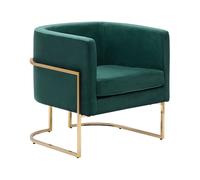 Velvet Armchair Dark Green SIRKKA