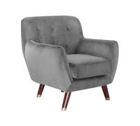 Velvet Armchair Grey BODO