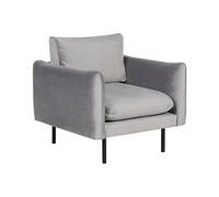 Velvet Armchair Grey VINTERBRO