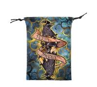 Velvet Bag with Drawstring - Jewellery Gift Bag | Tarot Style Fabric Bag | Multifunctional Organizer for Weddings, Parties and Christmas
