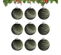 Velvet Ball Decoration, Festival Events Christmas Pendant Ornaments for Tree Hanging Holiday, Elegant Soft with Touch Baubles, Home Apartment Party for Dorm Gathering 3.15 Inches