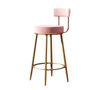 Velvet Bar Stools for Kitchen Breakfast, 65cm High, d Metal Legs, Slish Velvet Upholstery, Modern High Chairs, Ele Seating for Home & Restaurant