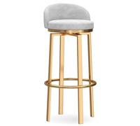 Velvet Bar Stools Set of 3 - Swivel Kitchen Counter Chairs with Backrest & Metal Legs, 29.5" High Breakfast Bar Stools for Home Kitchen/Island, Black