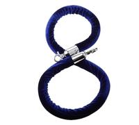 Velvet Barrier Rope,Rope Queue Barrier Belt, Black Blue Red Velvet Ropes for Stanchions Poles Hanging, Safety Barriers Crowd Control Obstacle Rope for Kids Party Red Carpets Restaurant (A 2.4m/7.9ft)