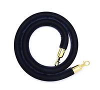 Velvet Barrier Rope,Rope Queue Barrier Belt, Velvet Rope Red Black Yellow Green Silver Blue, Thick 3.8cm Crowd Control Rope/Stanchion Rope with Gold Hooks, Queue Barrier Cord for Outdoor Events