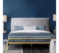 Velvet Bed Headboard Cover Slipcover, Bed Head Cover Double Single King Size Small Double Head Board Cover, Dustproof All-inclusive Elastic Bed Board Protection Cover for Bedroom Decor(150cm,Silver Co