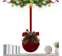 Velvet Bell 2025 - Unbreakable Christmas Decoration 40 cm | New Holiday Elements for Showcases & Shops | Tree & Party Pendant